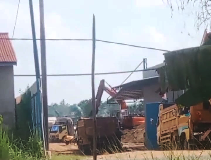 aktivitas stokpile pasir