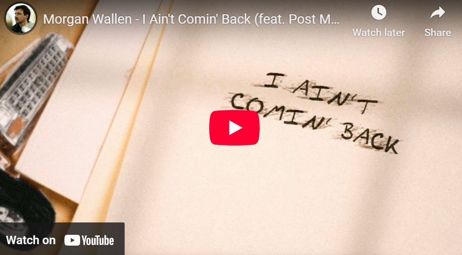 lagu i ain't comin' back morgan wallen ft post malone.