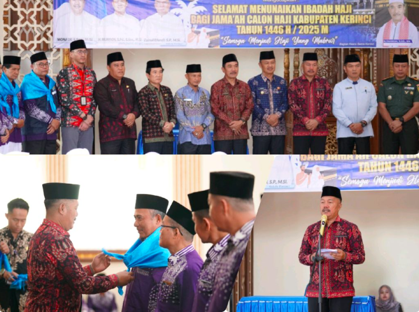 Bupati Monadi dan Wabup Murison Hadiri Pelepasan 326 Jemaah Calon Haji