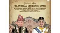 Gubernur Jambi, Al Haris disematkan gelar Tun Perak oleh Tuan Yang Terutama Tun Seri Setia DR H Mohd Ali Rustam selaku Presiden Dewan Melayu Dewan Islam (DMDI) yang Di-Pertua Negeri Malaka.