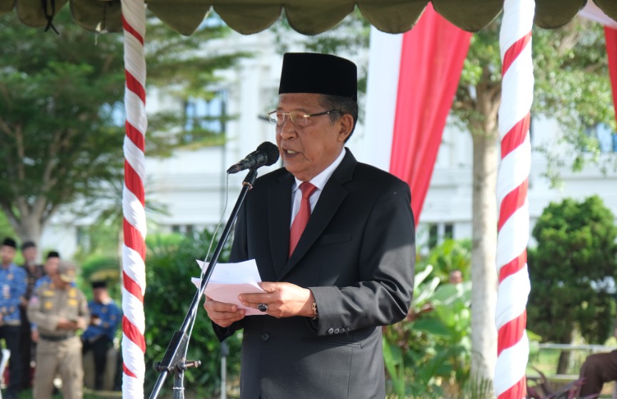 Wakil Gubernur (Wagub) Jambi Drs. H. Abdullah Sani, M.Pd.I menjadi Inspektur pada upacara Peringatan Hari Kebangkitan Nasional ke-117