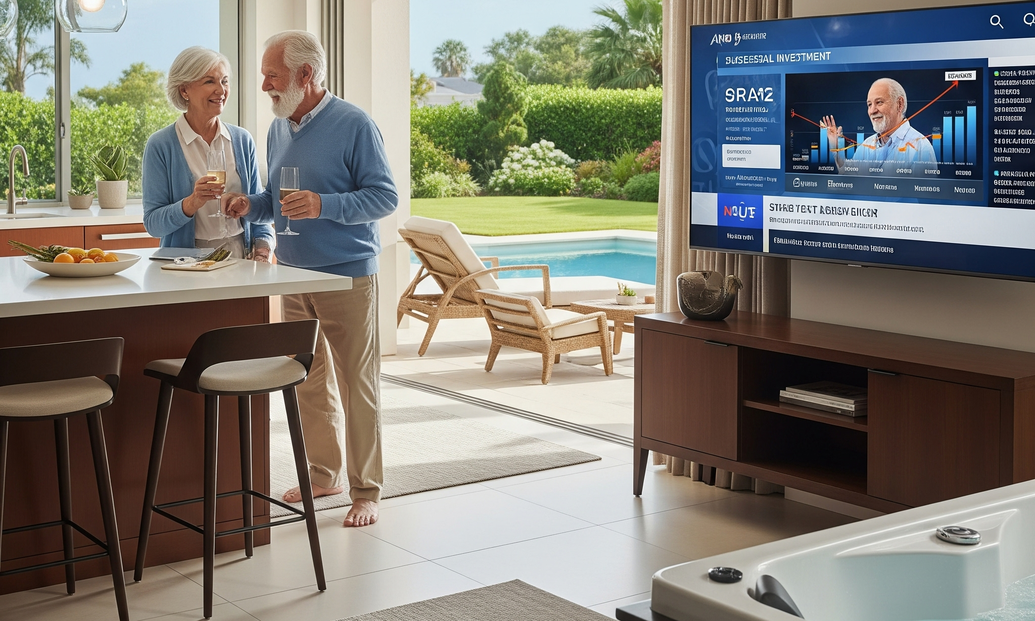 Iluestrasi bebas finansial pensiun. Foto : AI/Jambiseru