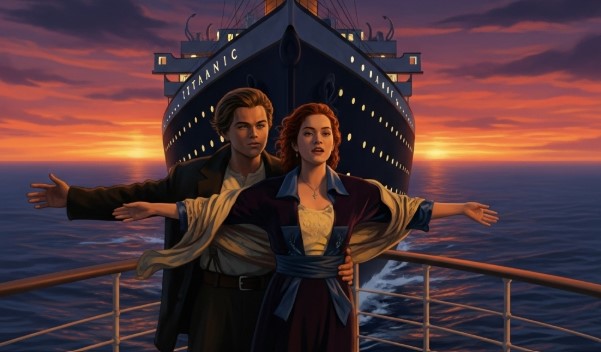 Ilustrasi film titanic. Foto : AI/Jambiseru