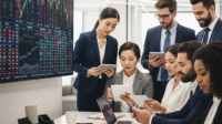 Ilustrasi investasi saham. Foto : AI