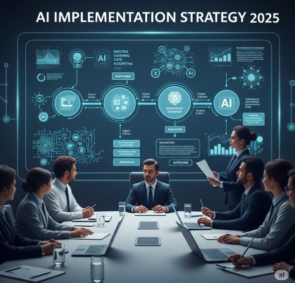 Ilustrasi Strategi Implementasi AI.