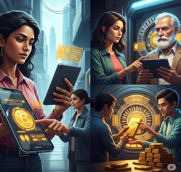 Ilustrasi Investasi Emas Digital & Fisik 2025.