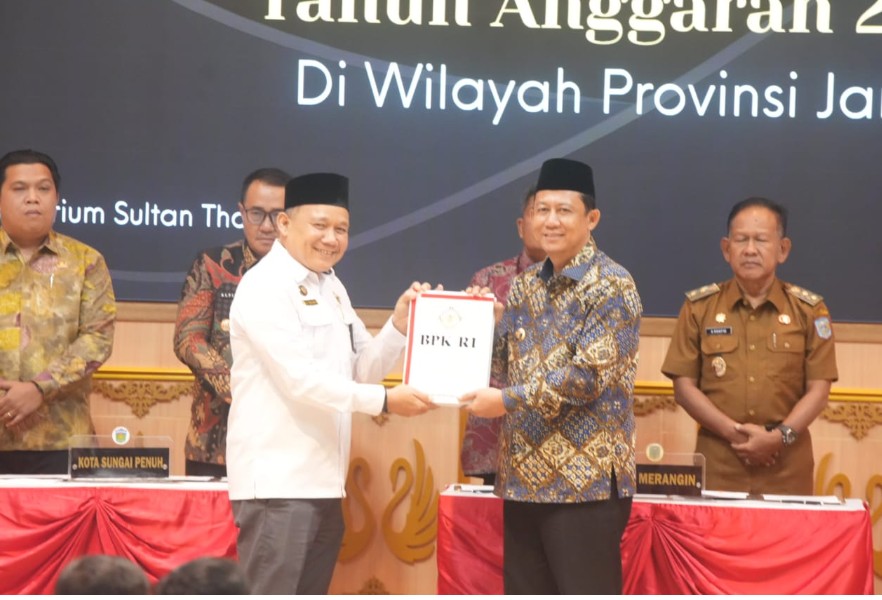 Pemkab Muaro Jambi Terima WTP ke 9 Kali Berturut-turut.