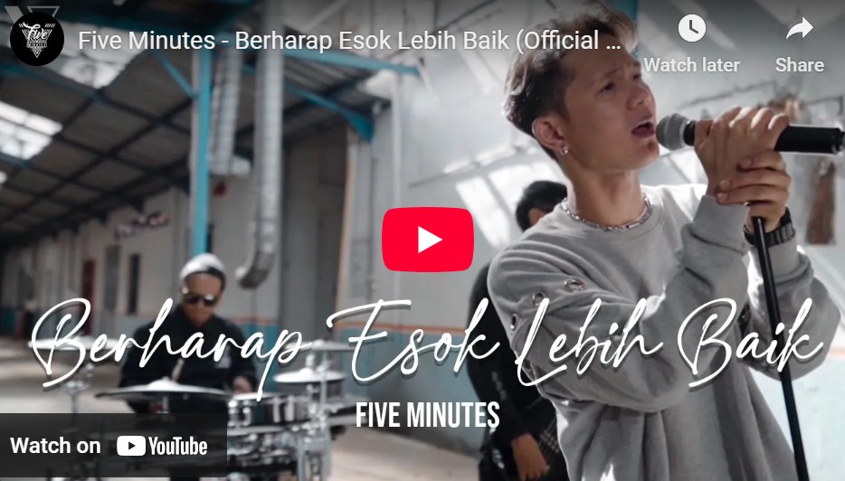 lagu berharap esok lebih baik five minutes.
