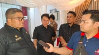 Wakil Ketua DPRD Merangin, Herman Efendi saat diwawancara awak media. dok: Edo