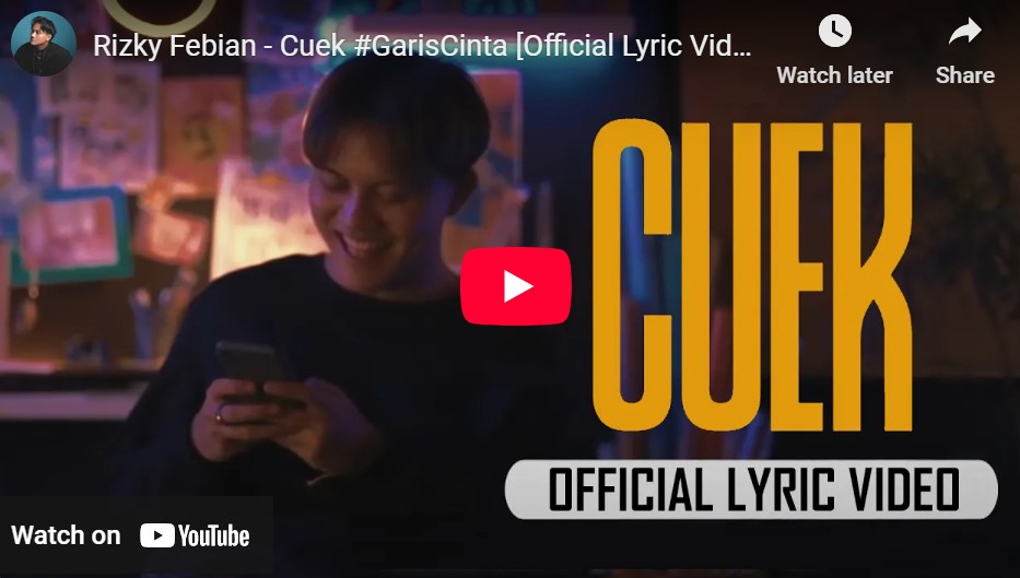 lagu cuek rizky febian.