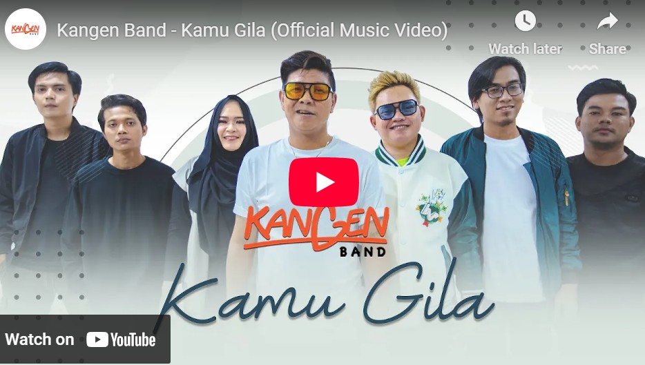 lagu kamu gila kangen band.