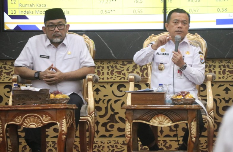 Gubernur Al Haris Kumpulkan Semua Kepala OPD, Evaluasi dan Pertajam Program Kerja