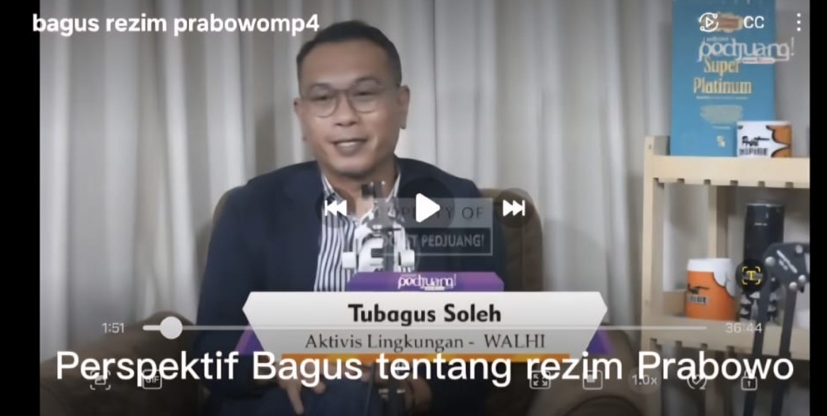 Bagus Soroti Arah Kebijakan Lingkungan Rezim Prabowo