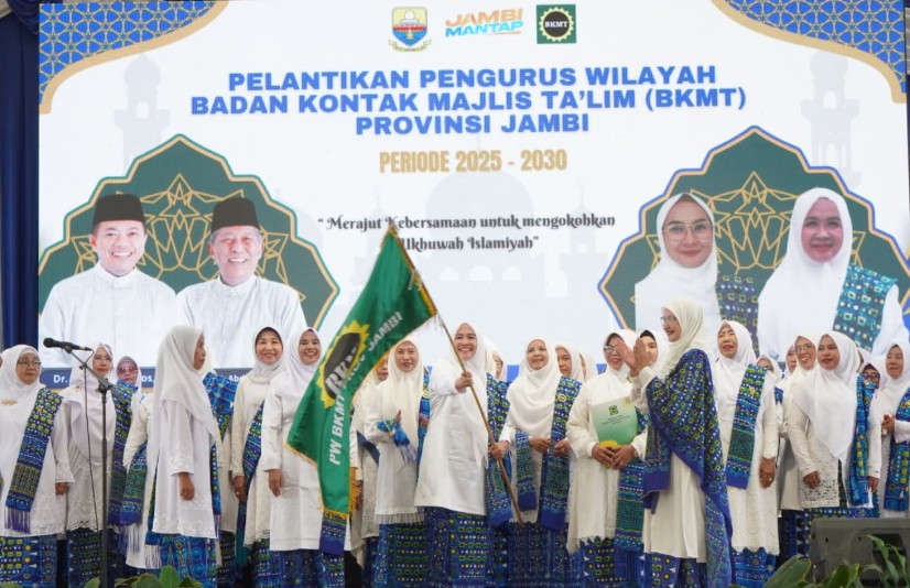 Hj. Hesti Haris Pimpin PW BKMT Provinsi Jambi Periode 2025–2030 Hj. Hesti Haris Pimpin PW BKMT Provinsi Jambi Periode 2025–2030