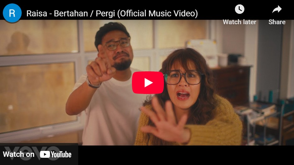 Lagu Bertahan/Pergi - Raisa.