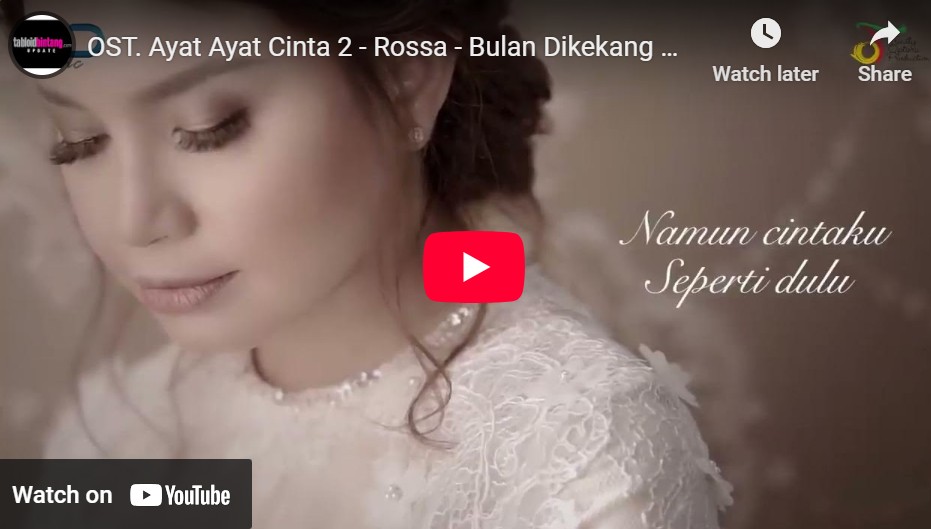 lagu bulan dikekang malam rossa.