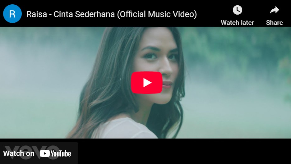 lagu cinta sederhana raisa.