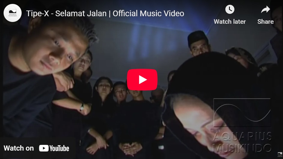lagu selamat jalan tipe x.