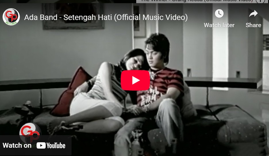 lagu setengah hati ada band.