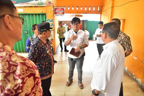 pasar tac jadi pusat ekonomi rakyat, wali kota maulana juga akan sulap eks pasar talang banjar