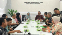 Wako Alfin Sambangi Kementerian ATR / BPN. Foto: Oga/Jambiseru.com
