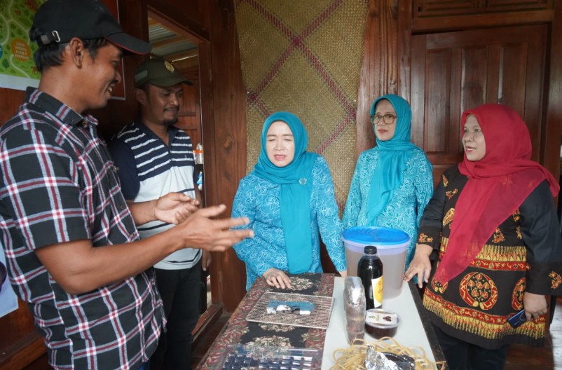 Hj. Hesti Haris Apresiasi Inovasi Rumah Kreatif Nekno dalam Pemanfaatan Limbah Sawit