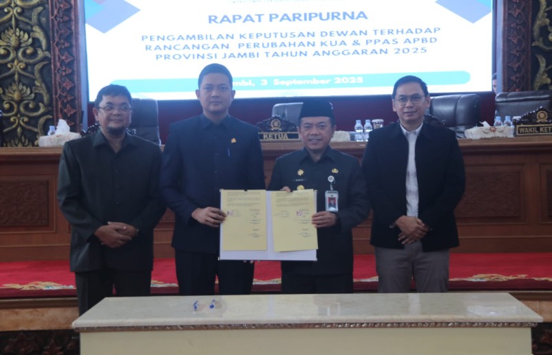 Gubernur Al Haris dan DPRD Provinsi Jambi Sepakati Perubahan KUA & APBD Tahun Anggaran 2025