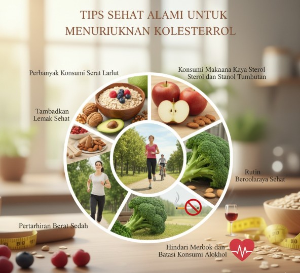 Tips Sehat Alami untuk Menurunkan Kolesterol Secara Efektif