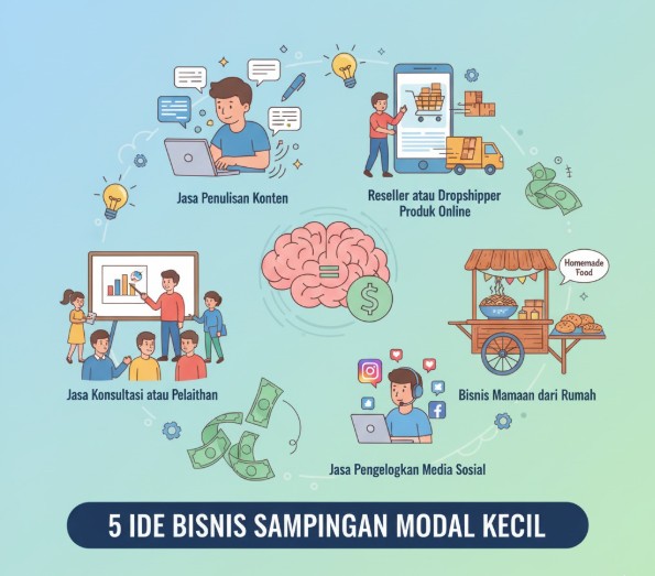 5 Ide Bisnis Sampingan Modal Kecil