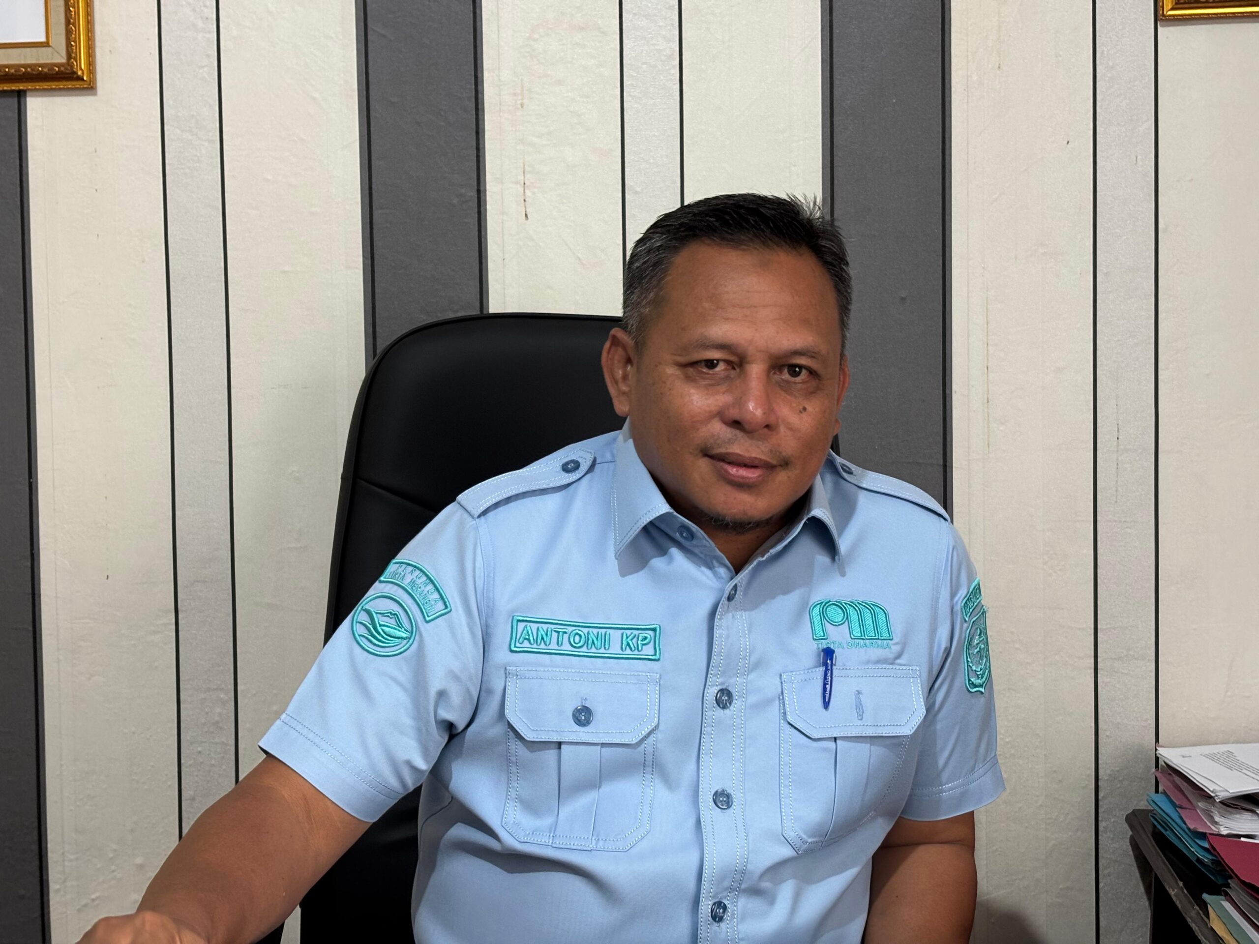 Direktur Perumda Tirta Merangin, Antoni Kurnia. Foto: Edo