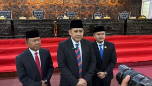Bupati Merangin H M Syukur, didampingi Wabup H A Khafid dan Ketua DPRD Merangin M Rifaldi.