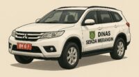 Ilustrasi mobil dinas Sekda Merangin, BH 6 F. dok: Edo Jambiseru