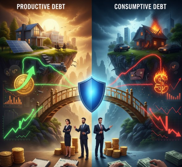 UTANG ADALAH PEDANG BERMATA DUA: Membedakan Utang Produktif dan Strategi Melunasinya