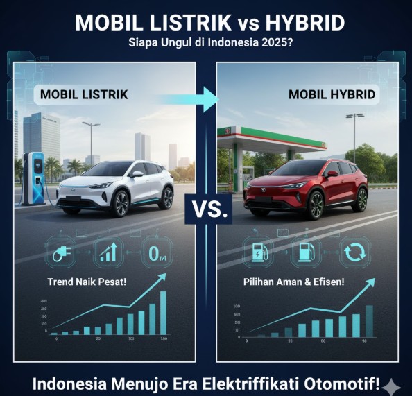 Mobil Listrik vs Hybrid, Siapa Unggul di Indonesia 2025?