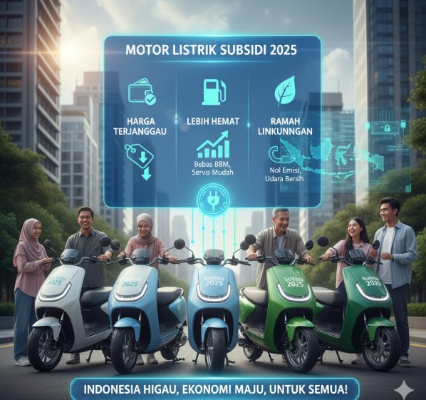 Daftar Motor Listrik Subsidi 2025 dan Tips Mendapatkan Kredit DP 0% Daftar Motor Listrik Subsidi 2025 dan Tips Mendapatkan Kredit DP 0%