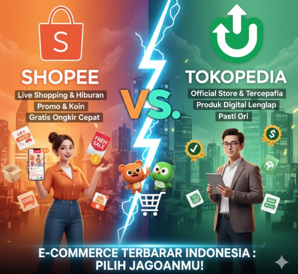 Shopee vs Tokopedia 2025: Analisis Komprehensif Biaya, Komisi Penjual, dan Fitur *Fintech Terbaik* Shopee vs Tokopedia 2025: Analisis Komprehensif Biaya, Komisi Penjual, dan Fitur *Fintech Terbaik*