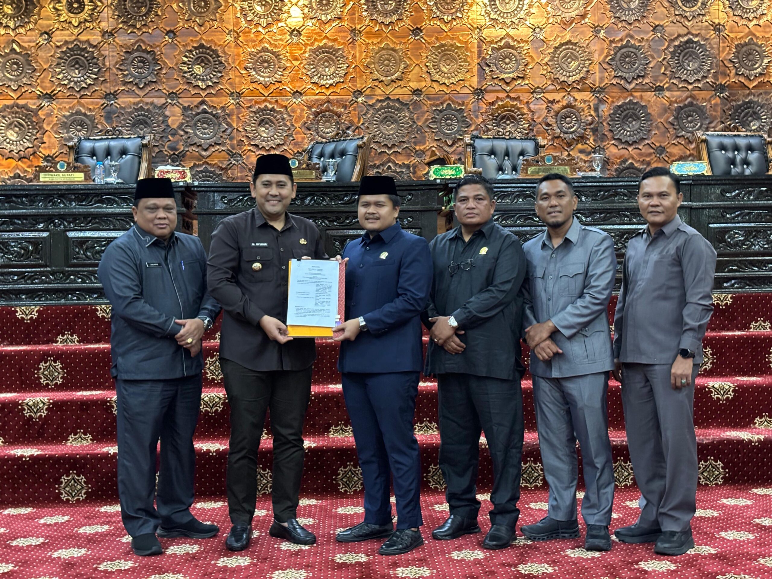 Rapat Paripurna Penyampaian pandangan akhir fraksi terhadap nota keuagan Rancangan APBD Merangin tahun 2026. foto: Edo