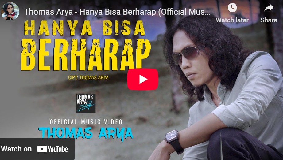 lagu hanya bisa berharap thomas arya.