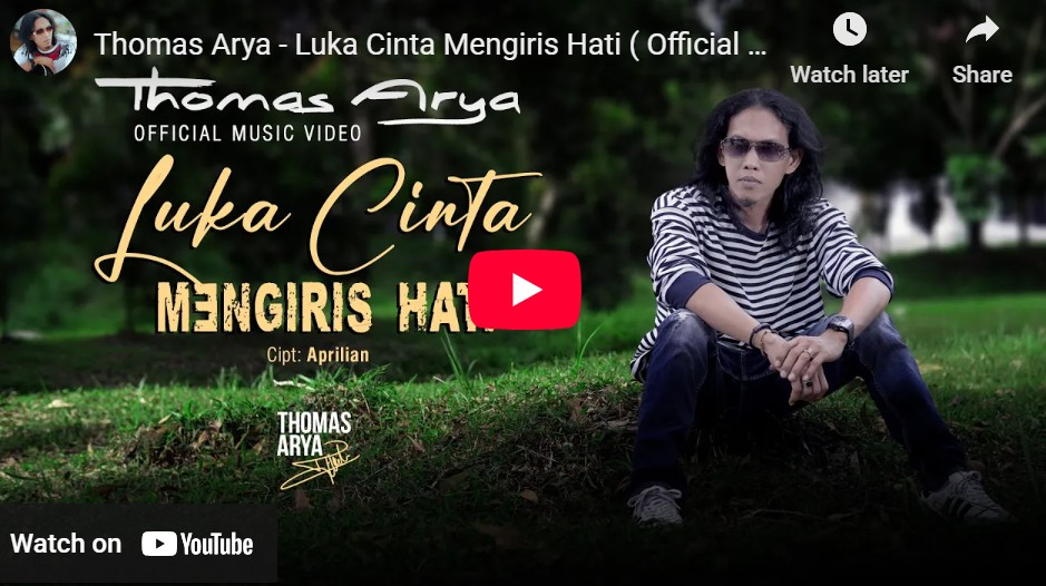 lagu luka cinta mengiris hati thomas arya.