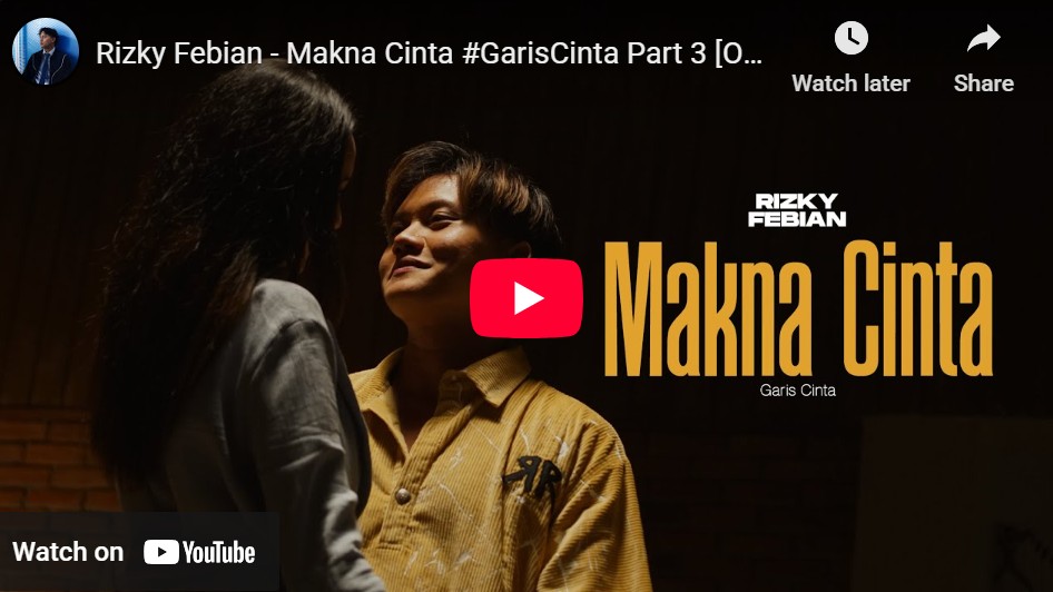 lagu makna cinta rizky febian.