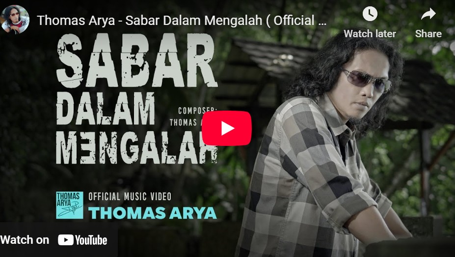 lagu sabar dalam mengalah thomas arya.
