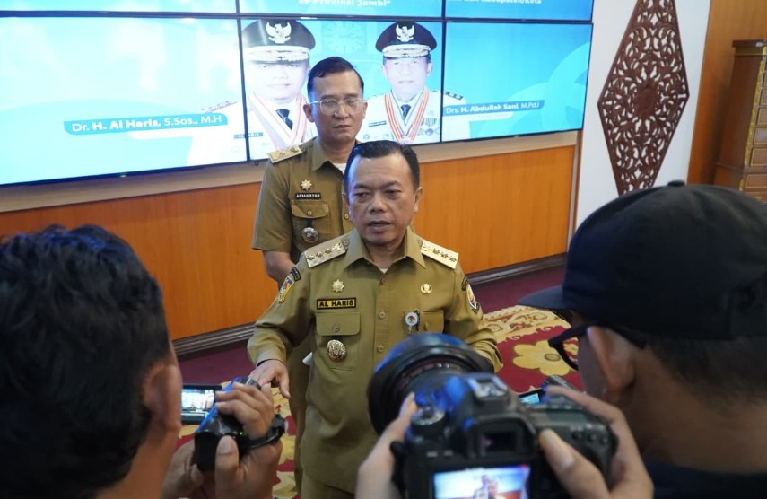 Buka Rakortek Percepatan Transformasi Digital, Gubernur Al Haris Minta Daerah Miiki Data Terintegrasi dan Terjamin Tingkat Keamanan