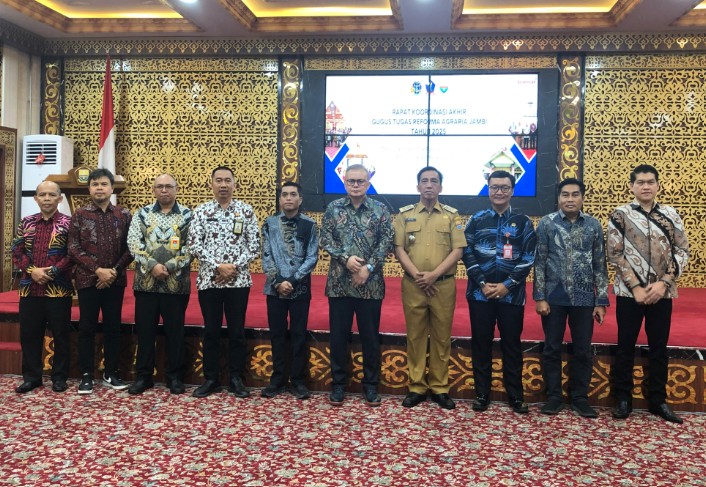 Gelar Rakor Akhir Gugus Tugas Reforma Agraria, Pemprov Jambi Tegaskan Komitmen Selesaikan Konflik Lahan