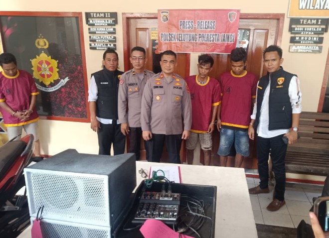 Residivis 9 Kali Masuk Penjara di Kota Jambi Kembali Ditangkap, Curi Sound System Demi Beli Narkoba