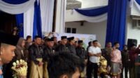 Unsur Pimpinan DPRD Muaro Jambi Sambut Gubernur Jambi di Puncak HUT ke-26 Kabupaten Muaro Jambi
