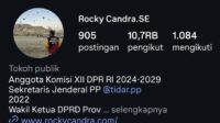 Review Akun Instagram Rocky Candra: Aktivitas DPR RI Dapil Jambi Paling Transparan? Review Akun Instagram Rocky Candra: Aktivitas DPR RI Dapil Jambi Paling Transparan?