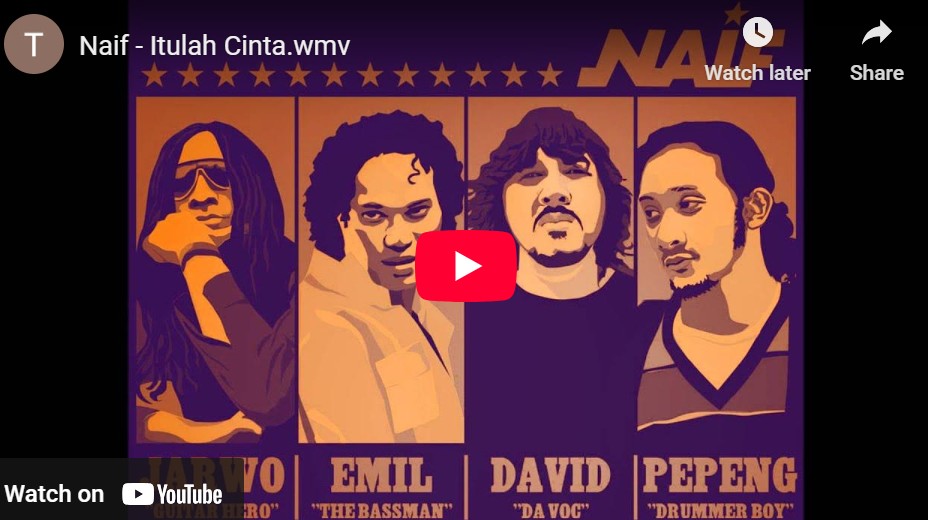 lagu itulah cinta naif.