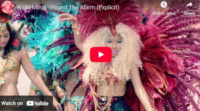 lagu pound the alarm   nicki minaj.