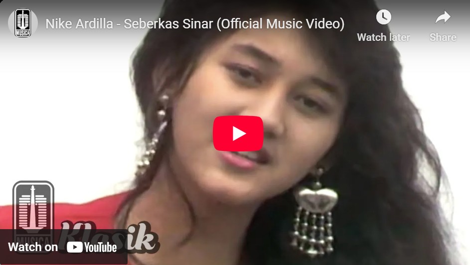 lagu seberkas sinar nike ardila.