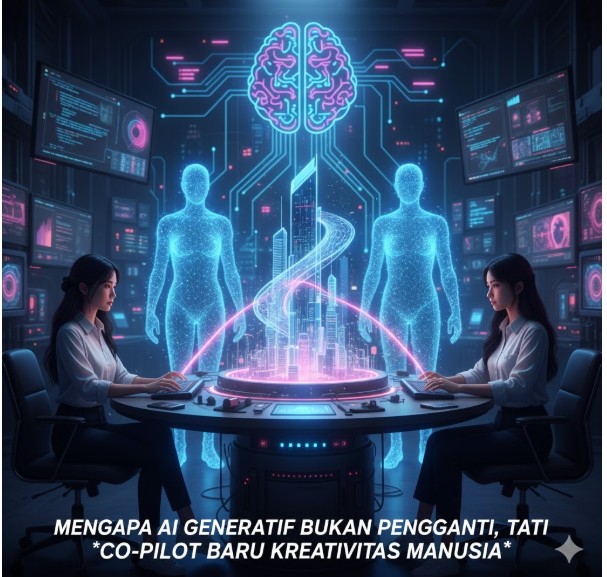 Seniman di Balik Kode: Mengapa AI Generatif Bukan Pengganti, Tapi Co-Pilot Baru Kreativitas Manusia Seniman di Balik Kode: Mengapa AI Generatif Bukan Pengganti, Tapi Co-Pilot Baru Kreativitas Manusia